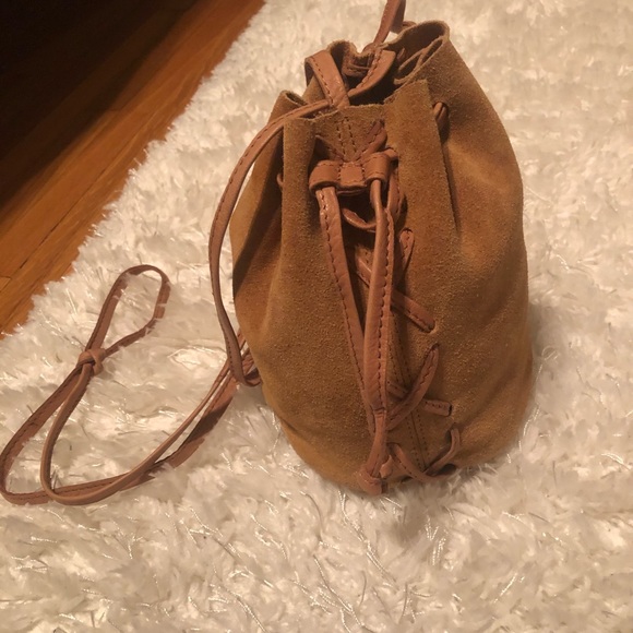 Real suede mini purse/pouch - Picture 1 of 4